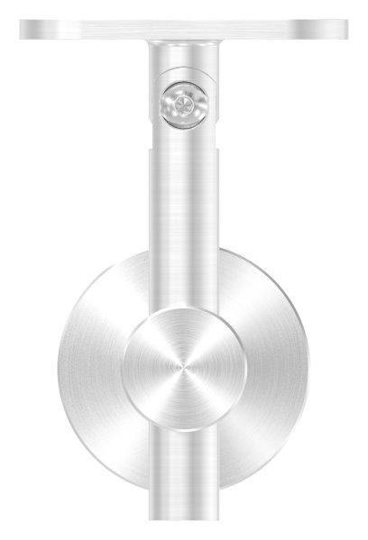 Handlaufhalter mit Gelenk für Glas und Halteplatte für flachen Anschluss V2A
