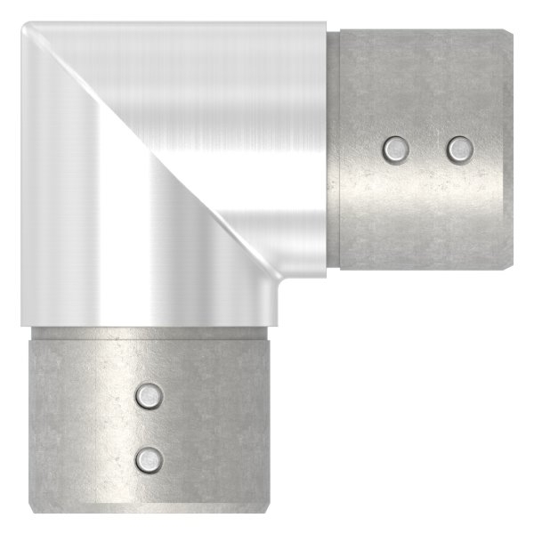 Verlaufsecke 90° | horizontal | für Nutrohr Ø 48,3 mm | V4A