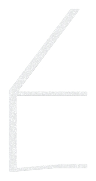 Regenrinne Aluminium fuer Glas 17-52 mm L=1600 mm eloxiert E4-EV1-88-11VDE-RE-1600.17