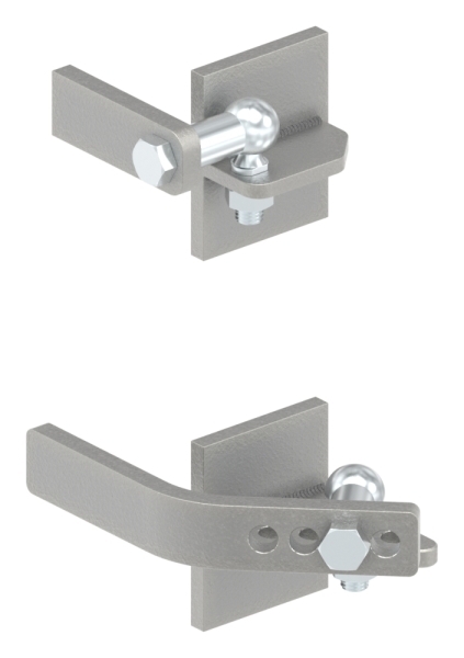 Hebetorbeschlag f. Befestig. an Metallpfosten
