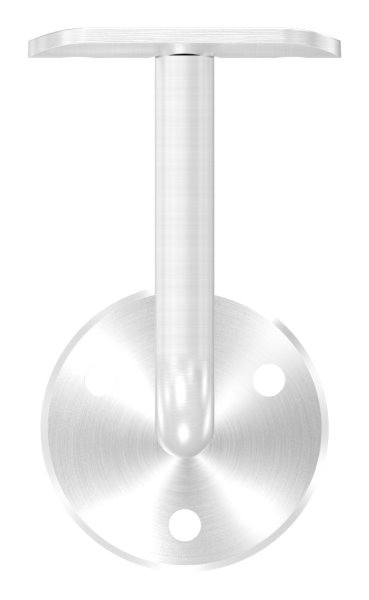 Handlaufhalter mit Ronde 58x4 mm und Halteplatte für Ø 42,4 mm V2A