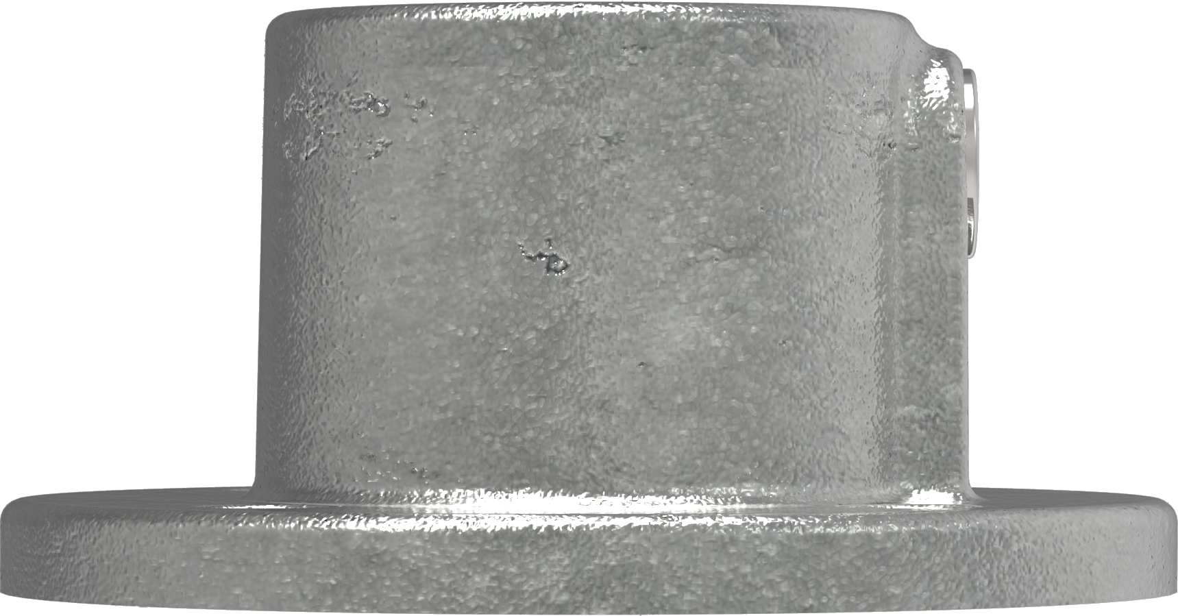 Rohrverbinder | Wandbefestigung rund | 131A27 | 26,9 mm | 3/4" | Feuerverzinkt u. Elektrogalvanisiert