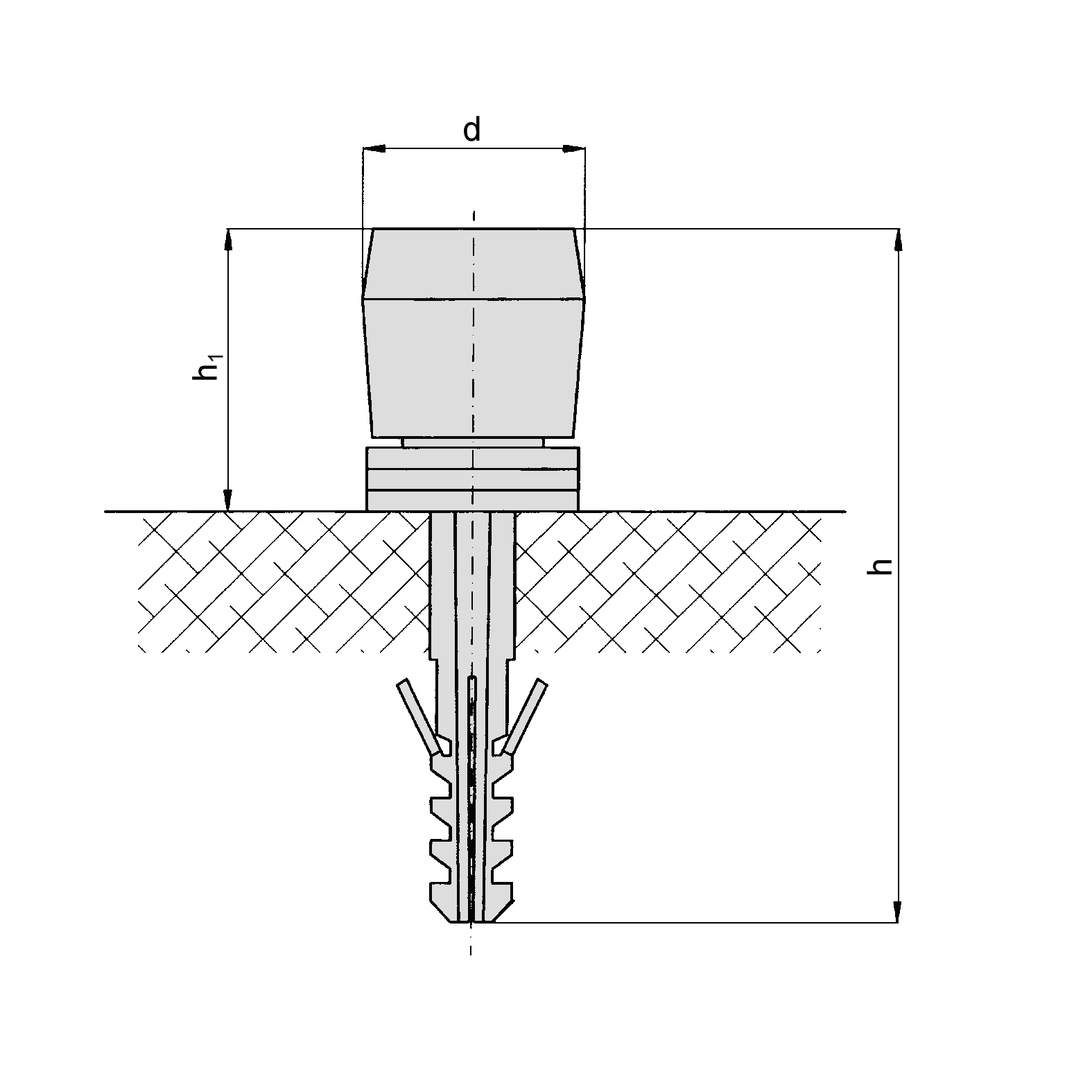 Bodenfuehrungsrolle Schiebetor MEA verzinkt Ø 10 mm 10337701-60-0004.10