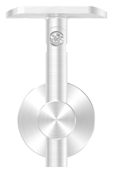 Handlaufhalter höhenverstellbar mit Halteplatte für Ø 42,4 mm V2A