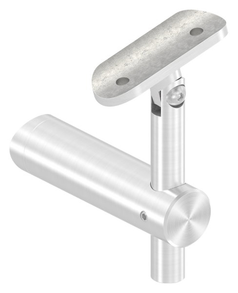 Handlaufhalter mit Gelenk und Halteplatte fuer Ø 42-4 mm V2A-11-2054.4
