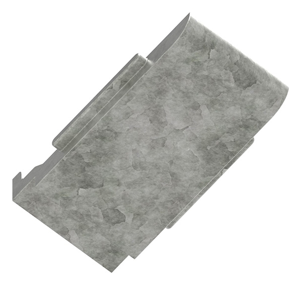1 Sicherungsboden zu Glasklemme 60x70x45 mm AbZ Zink