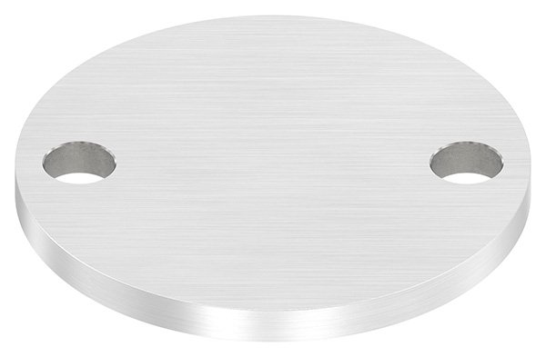 Ankerplatte Ø 80 x 6mm, mit Längsschliff, V2A