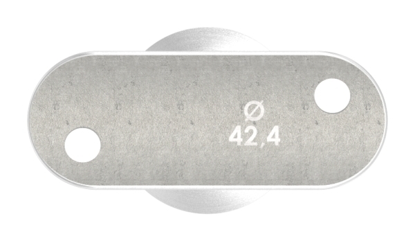 Handlaufstuetze aus einem Stueck mit Halteplatte V2A-11-3863.4