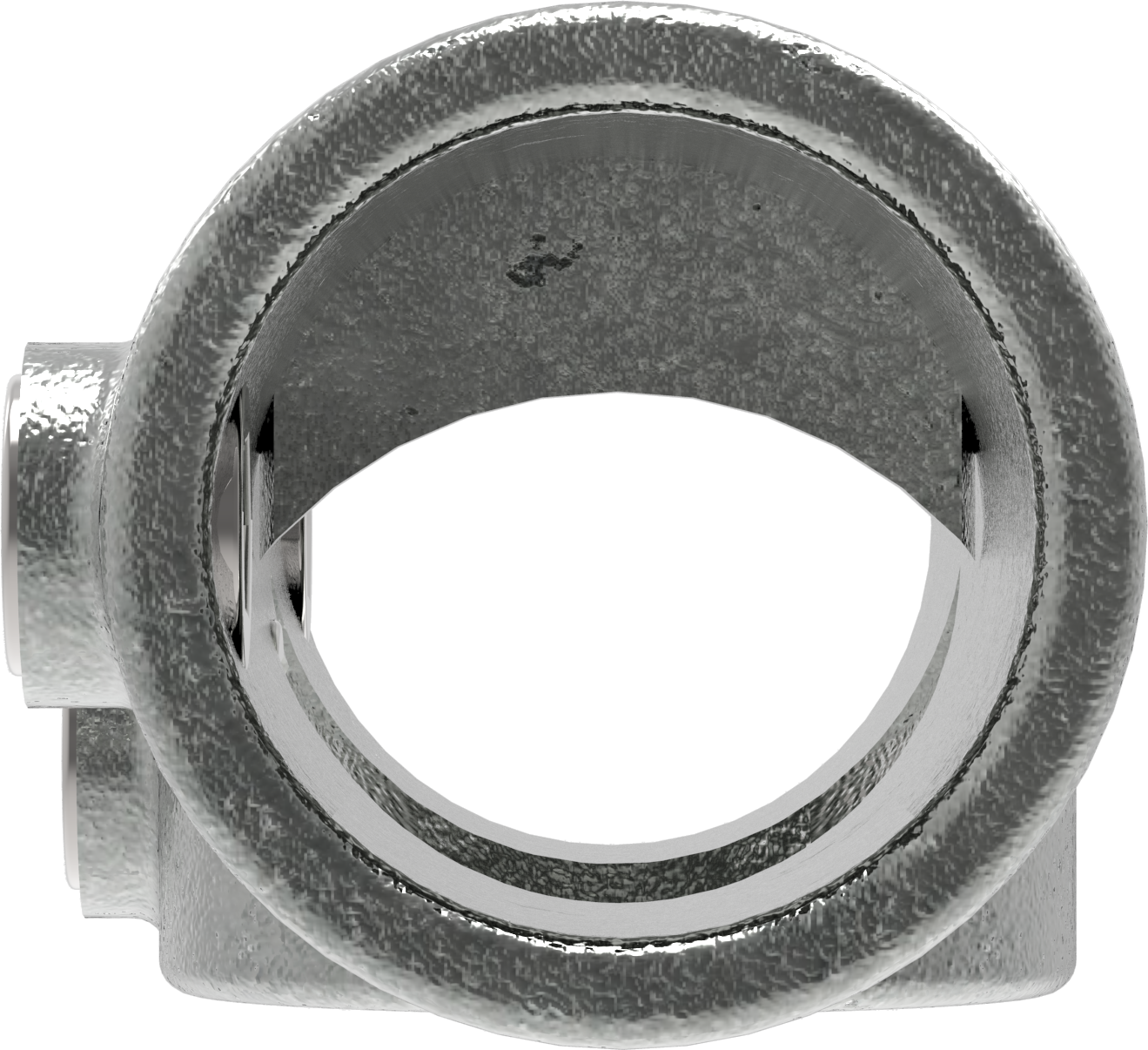 Rohrverbinder - T-Stueck 30-45° - 127B34 - 33-7 mm - 1- - Feuerverzinkt u. Elektrogalvanisiert-127B34