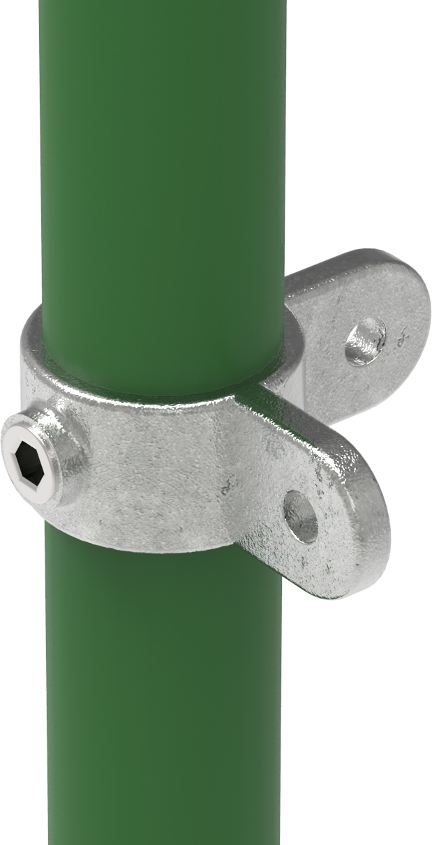 Rohrverbinder - Gelenkstueck doppelt 90° Halterung - 168MA27 - 26-9 mm - 3-4- - Feuerverzinkt u. Elektrogalvanisiert-168MA27