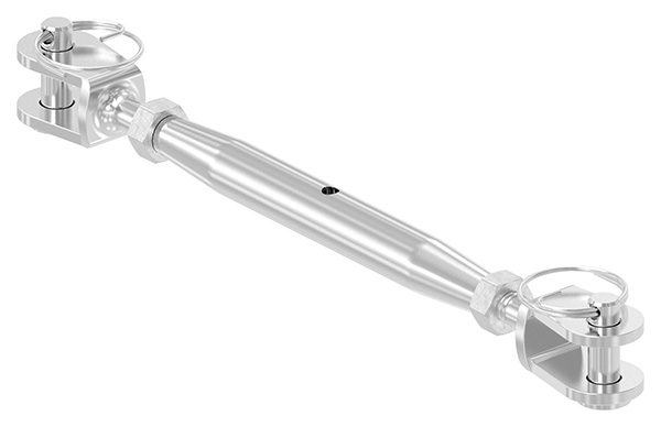 Wantenspanner | Gabel/Gabel | Gewinde M6 | V4A