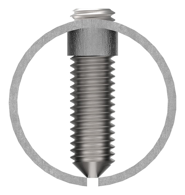 Verbindungshülse für Rundrohr Ø 33,7x2,0 mm V2A