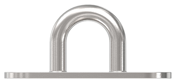 Befestigungsoese Edelstahl V4A 6 mm Rundeisen ovale Platte 2 Bohrungen-88.11100074006
