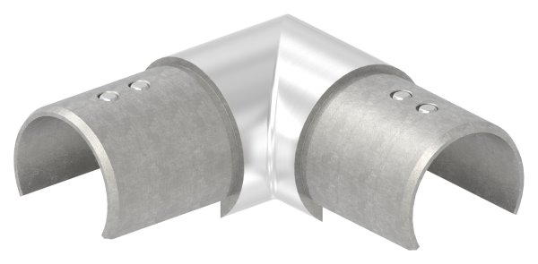 Verlaufsecke 90° - horizontal - fuer Nutrohr Ø 42-4 mm - V4A-12-2318.1