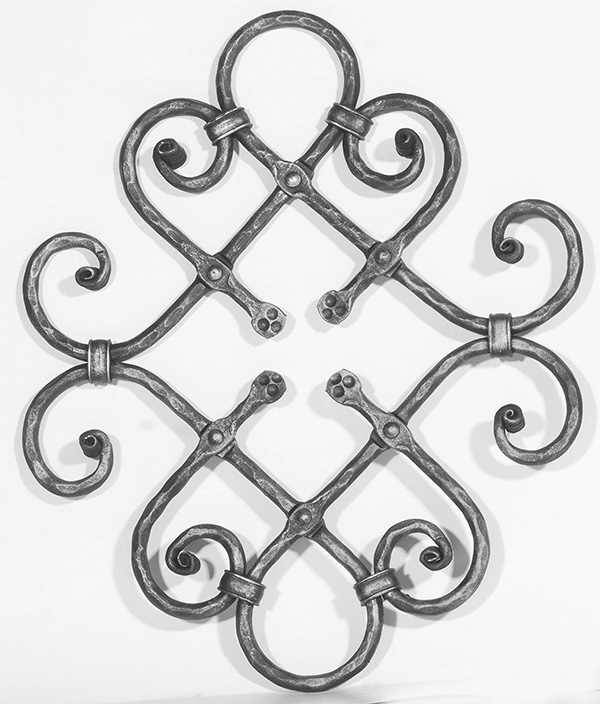 Ländliches Barock | Maße: 400x500 mm | Material: Ø 12 mm | Stahl S235JR, roh