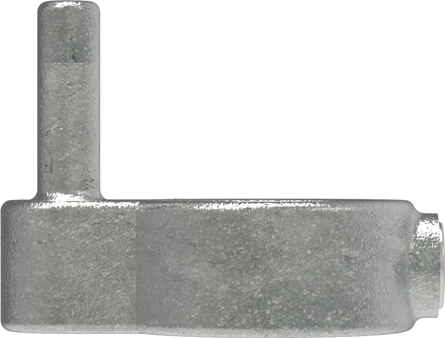 Rohrverbinder Stellringzapfen Ø 33-7 mm -1- - Temperguss verzinkt - 140B34-140B34