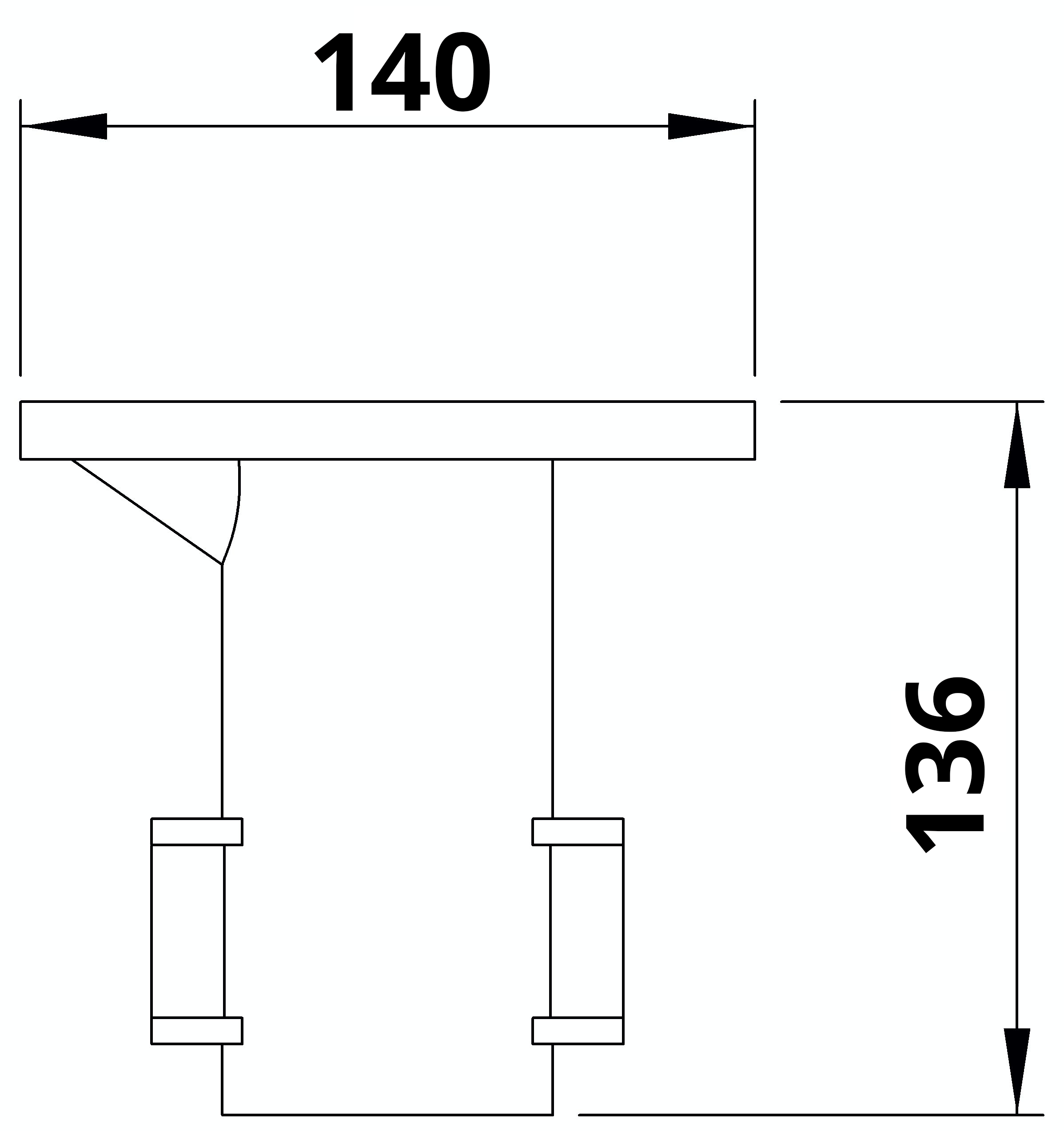 Rohrverbinder Bodenhuelse Ø 42-4 mm -1 1-4- - Temperguss verzinkt - 134C42-134C42