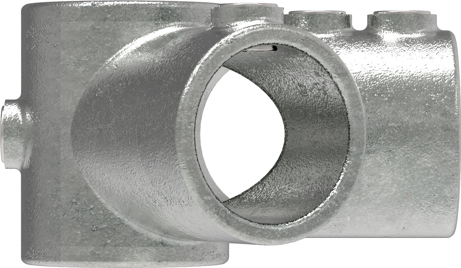 Rohrverbinder | Firststück 27,5° | 191D48 | 48,3 mm | 1 1/2" | Feuerverzinkt u. Elektrogalvanisiert