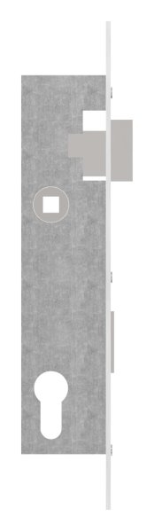 Rohrrahmenschloss verzinkt- Abstand 92 mm- Dornmass 30 mm- Stulpe Edelstahl-11-3922.4