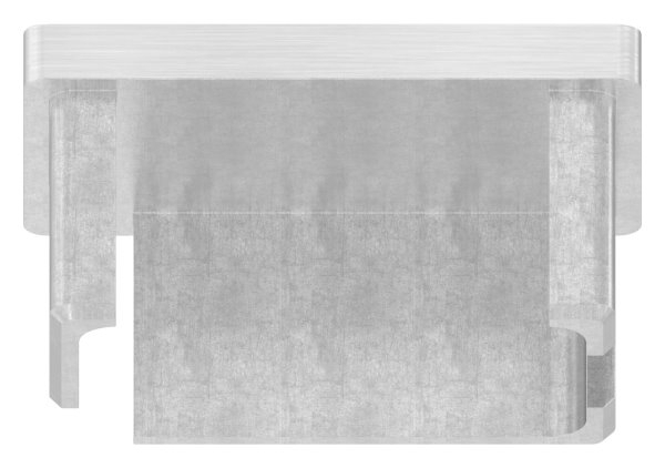 Endkappe für Rohr 50x30x2,0 mm zum Kleben V2A