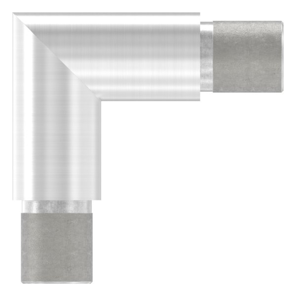 Eckbogen 90°, für Rundrohr Ø 21,3x2,0 mm V2A