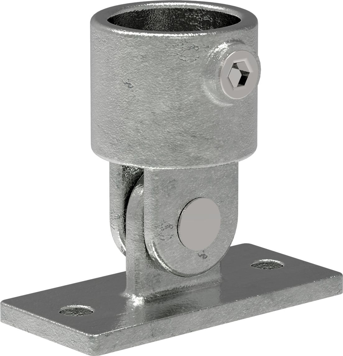 Rohrverbinder Gelenkfuss Ø 42-4 mm -1 1-4- - Temperguss verzinkt - 169C42-169C42