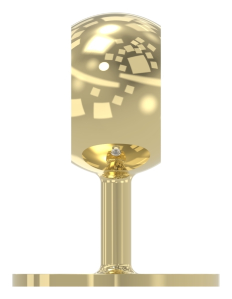 Rohrhalter, für Rohr 48,3mm, Messingoptik