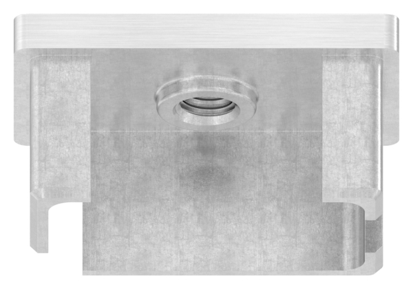 Einsteckkappe, für Rohr 50 x 30 x 2,0mm, mit Gewinde M8, V4A