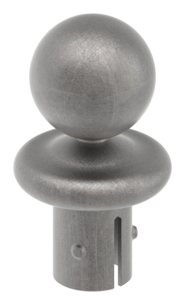 Kugelrohrknopf fuer Ø 33-7x2-5-2-9 mm - Stahl S235JR- roh-30-2800.8