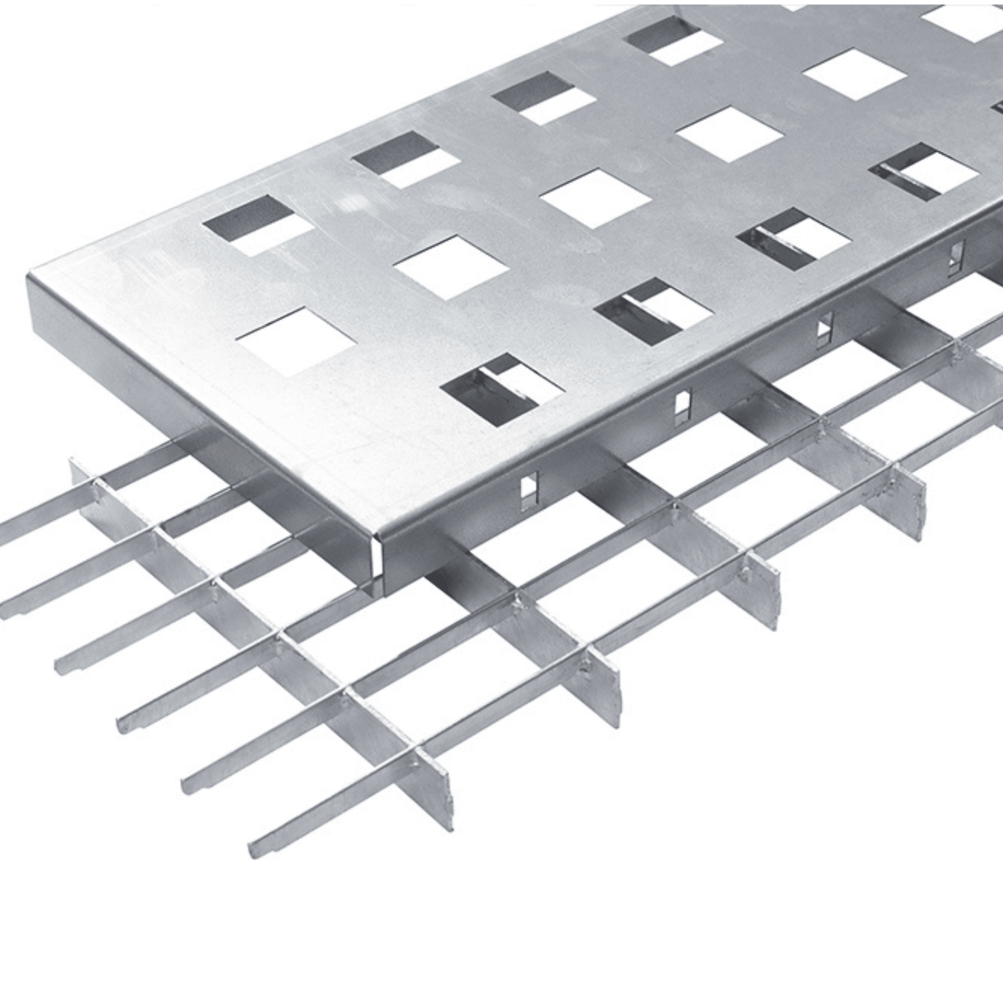 SEPGRATE Hausumrandung 1000x250 mm- verzinkt – Lochblech-Sockelabdeckung- Tragstab 25-2 mm-22-SEPGRATE-10025252.7