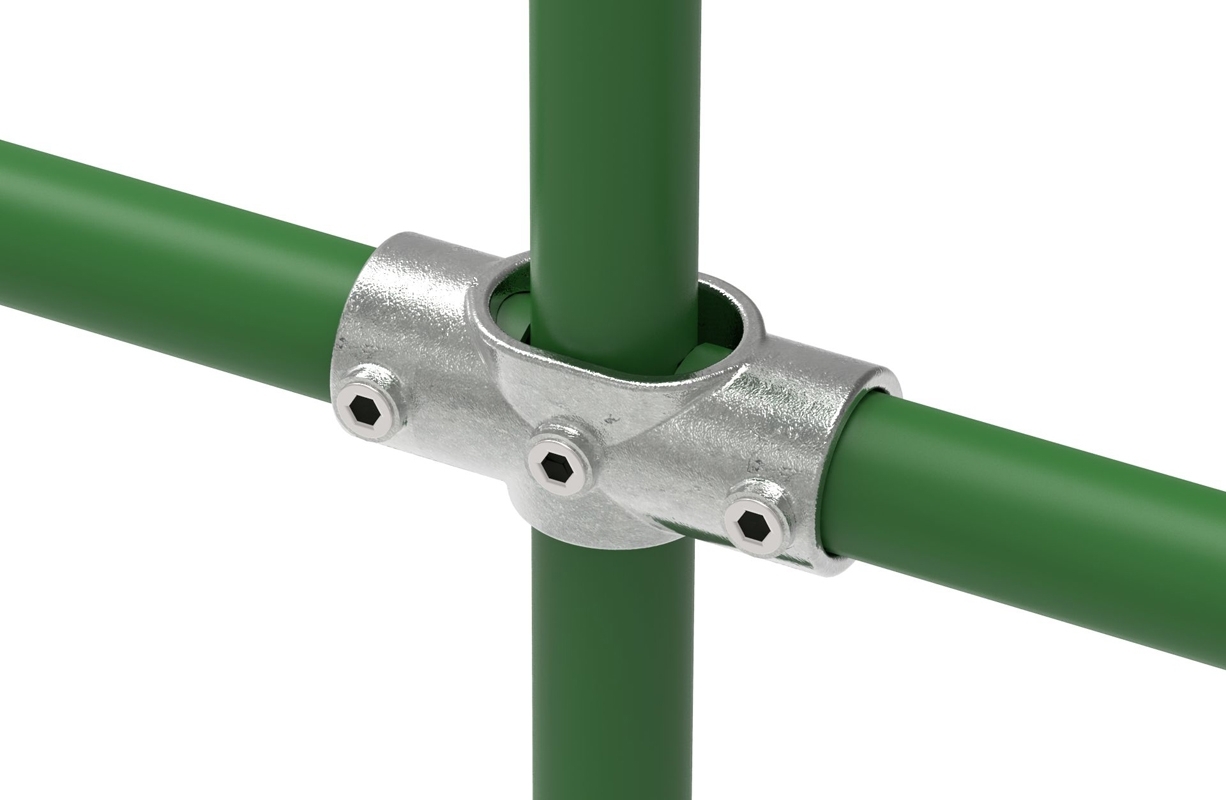Rohrverbinder | Kreuzstück verstellbar 0-11° | 156D48 | 48,3 mm | 1 1/2" | Feuerverzinkt u. Elektrogalvanisiert
