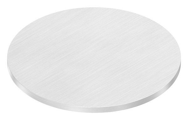 Ronde | Maße: Ø 100x4 mm | mit Längsschliff | V2A