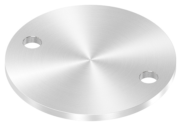 Ankerplatte Ø 120 x 6 mm mit 2 Bohrungen á Ø 13 mm V2A