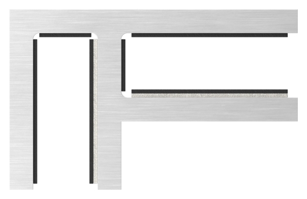 Glasverbinder 90°
