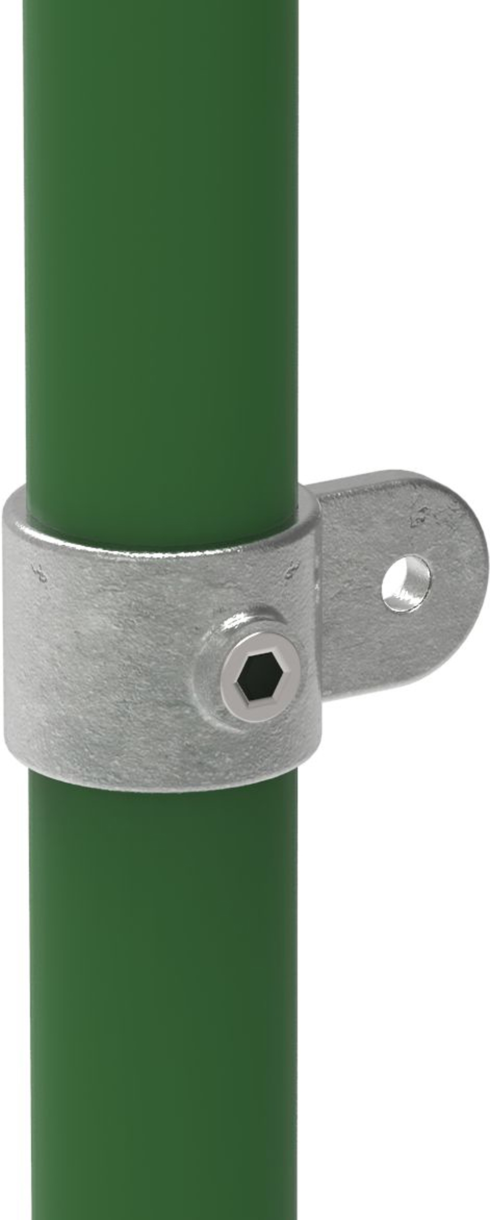 Rohrverbinder | Gelenkauge einfach | 173MD48 | 48,3 mm | 1 1/2" | Temperguss u. Elektrogalvanisiert