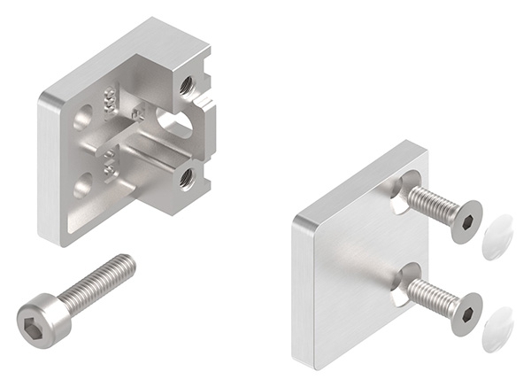 Glasklemme 30x30x18 mm Flach, für 1,5 mm Blech