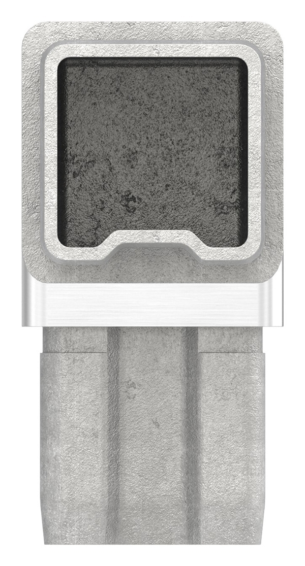 Verbindungsstück 90° für Rohr 30x30x2mm, V4A