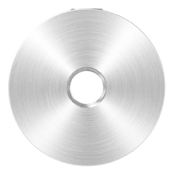 Querstabhalter V2A Edelstahl – passend für Rundstäbe 12 mm zwischen zwei FLACHeisen (Durchführung) inkl. Schrauben