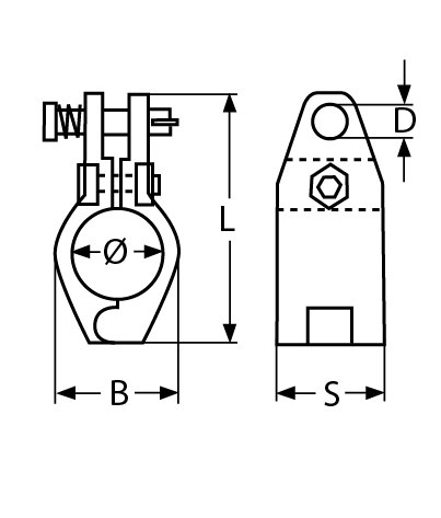 Rohr mittelstück 2-tlg. V4A Ø 25,0 mm - VPE: 5