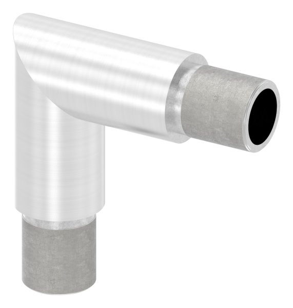 Eckbogen 90°, für Rundrohr Ø 21,3x2,0 mm V2A