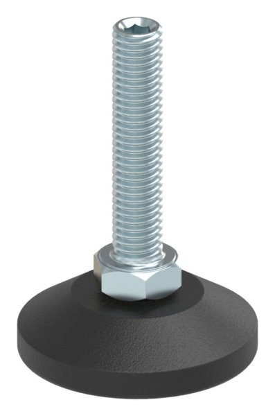 Stellfuss Kunststoff Stahl verzinkt Ø 38 mm M8x40 Justierschraube Innensechskant-88-11190-M840.38