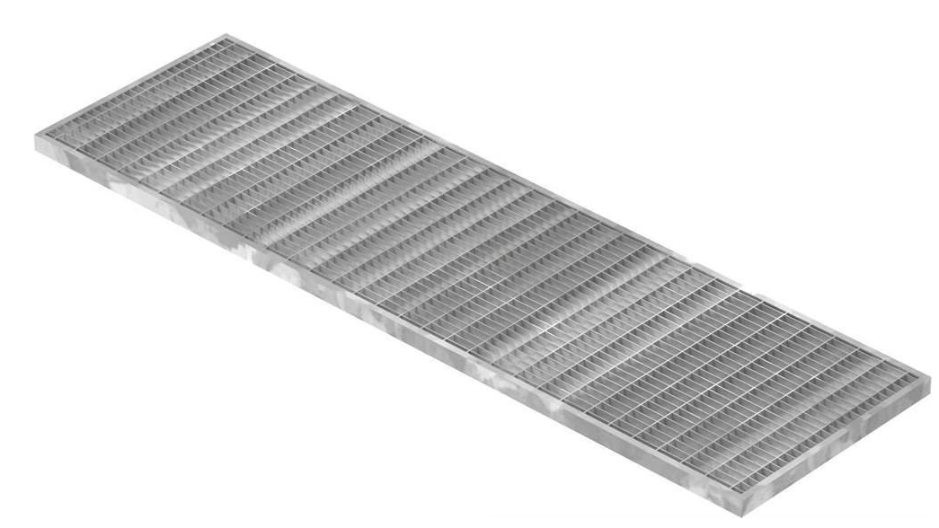 Garagen-Gitterrost - Masse-  240x990x30 mm 30-10 mm - aus S235JR -St37-2- im Vollbad feuerverzinkt-23-24993130.7