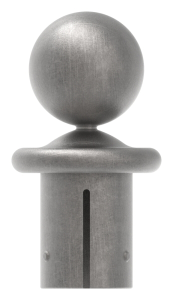 Kugelrohrknopf fuer Ø 48-3x2-5-2-9 mm - Stahl S235JR- roh-30-2802.8