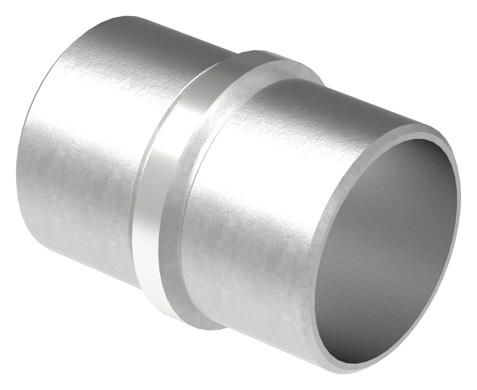 Verbinder lang für Rundrohr | Maße: Ø 42,4x2,0 mm | V2A