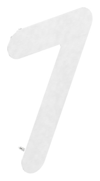 Hausnummer 7 | groß | Maße: 200 mm x 300 mm | V2A
