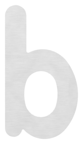 Buchstabe b | klein | Maße: 110 mm x 155 mm | V2A