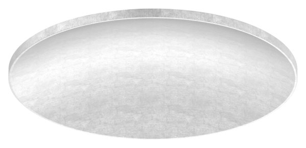 Klöpperboden  Ø 60,3 mm  leicht gewölbt zum Aufschweißen  V2A | Höhe 2,0 mm