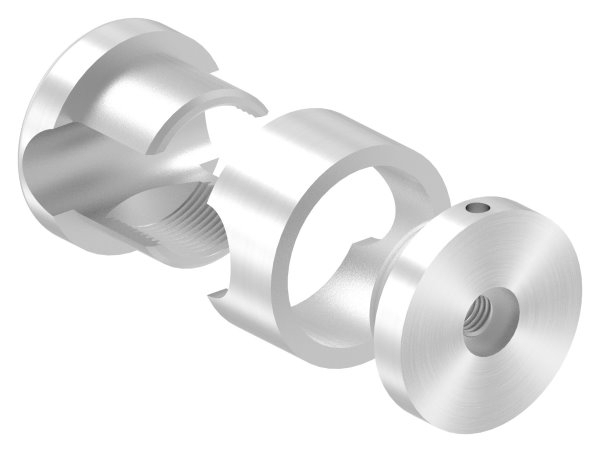 BRENK-fix® Grundhalter für Stäbe Ø 16mm, ALU