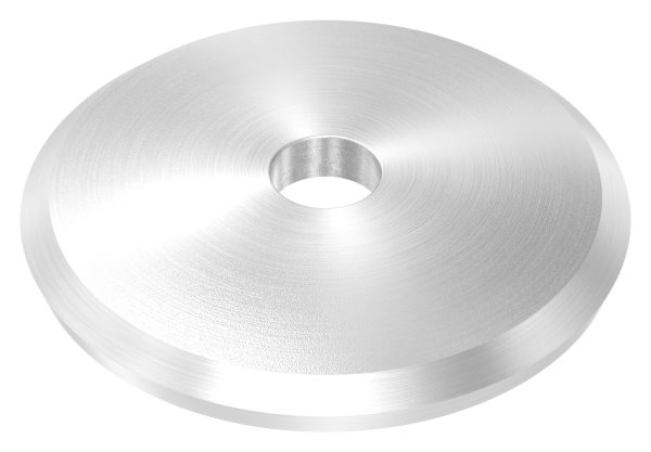 Ankerplatte Ø 58 x 5 mm gewoelbt mit Zentrierbohrung- Ø 10 mm V2A-11-2207.4