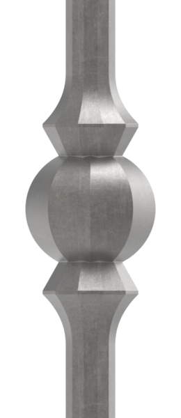 Zwischenstab - Laenge- 900 mm - Material- 14 mm - rund- gehaemmert - Stahl S235JR- roh-30-1110.8